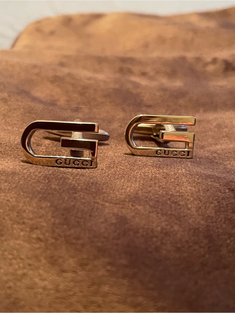 Gucci 925 silver Logo 'G' Cufflinks